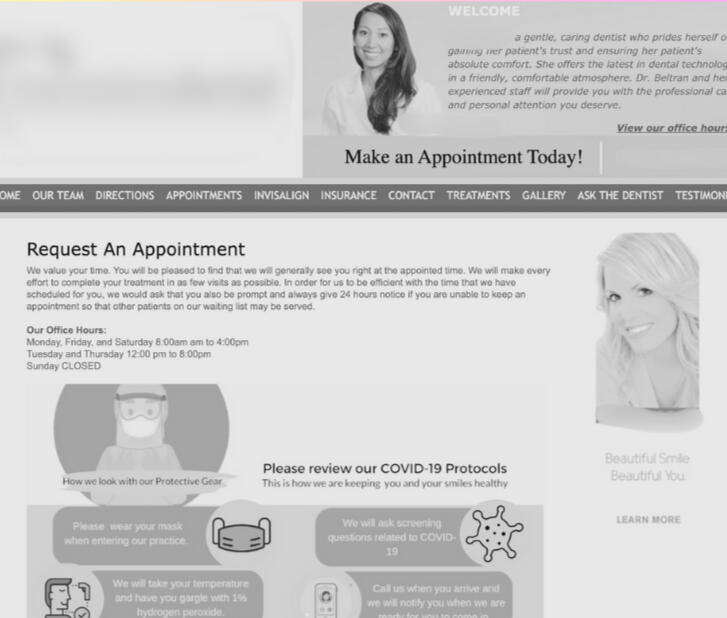 Old Dentist Site